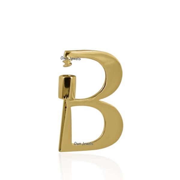 b letter screw Lock pendant,