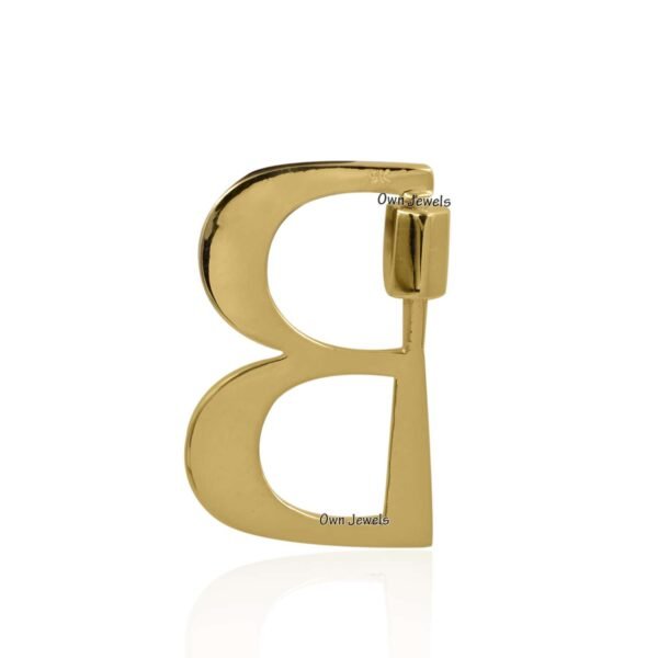 b letter screw Lock pendant,