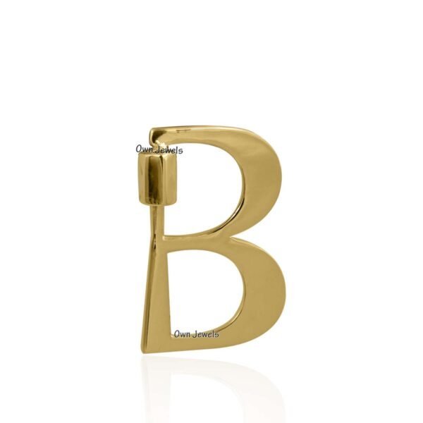 b letter screw Lock pendant,