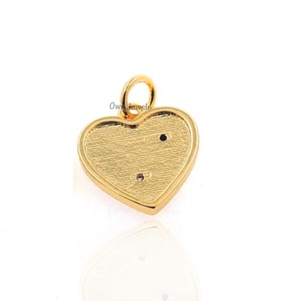 925 Silver Charms Pendant, Designer Pendant Charms, Enamel Charms Pendant, Heart Charms, Yin Yang Heart Charms - Image 2