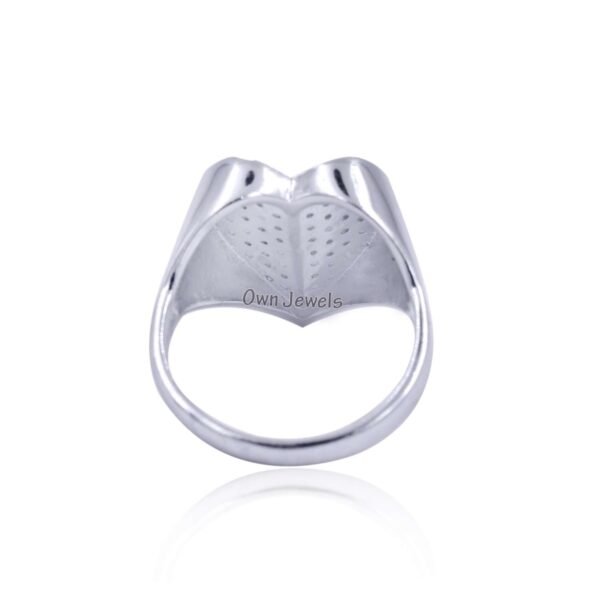 925 Silver Heart Diamond Rings, Genuine Diamond Rings, Micro Pave Diamond Rings, Handmade Designer Heart Ring - Image 2